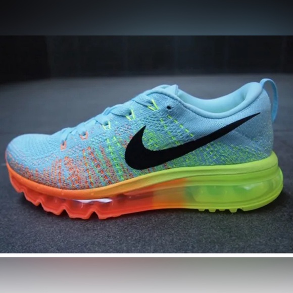 Nike Shoes - Nike Women’s Flyknit Air Max Glacier Ice Atomic Orange 7